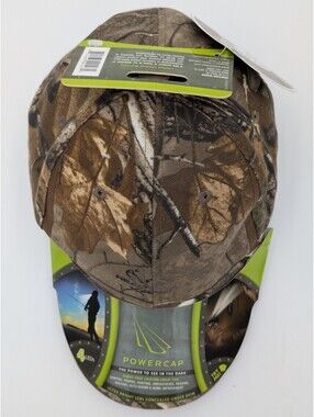 PowerCap 2510 Realtree Camo LED Lighted Hat 4 LED Hunting Fishing NWT